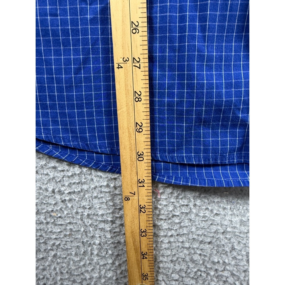 Antigua x UCLA Bruins long sleeve button up check shirt Mens Size Large Blue - Picture 3 of 7